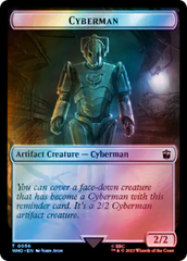 Alien // Cyberman Double-Sided Token (Surge Foil) [Doctor Who Tokens] | Rock City Comics