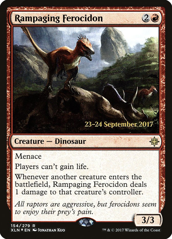 Rampaging Ferocidon [Ixalan Prerelease Promos] | Rock City Comics
