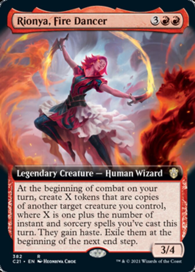Rionya, Fire Dancer (Extended Art) [Commander 2021] | Rock City Comics