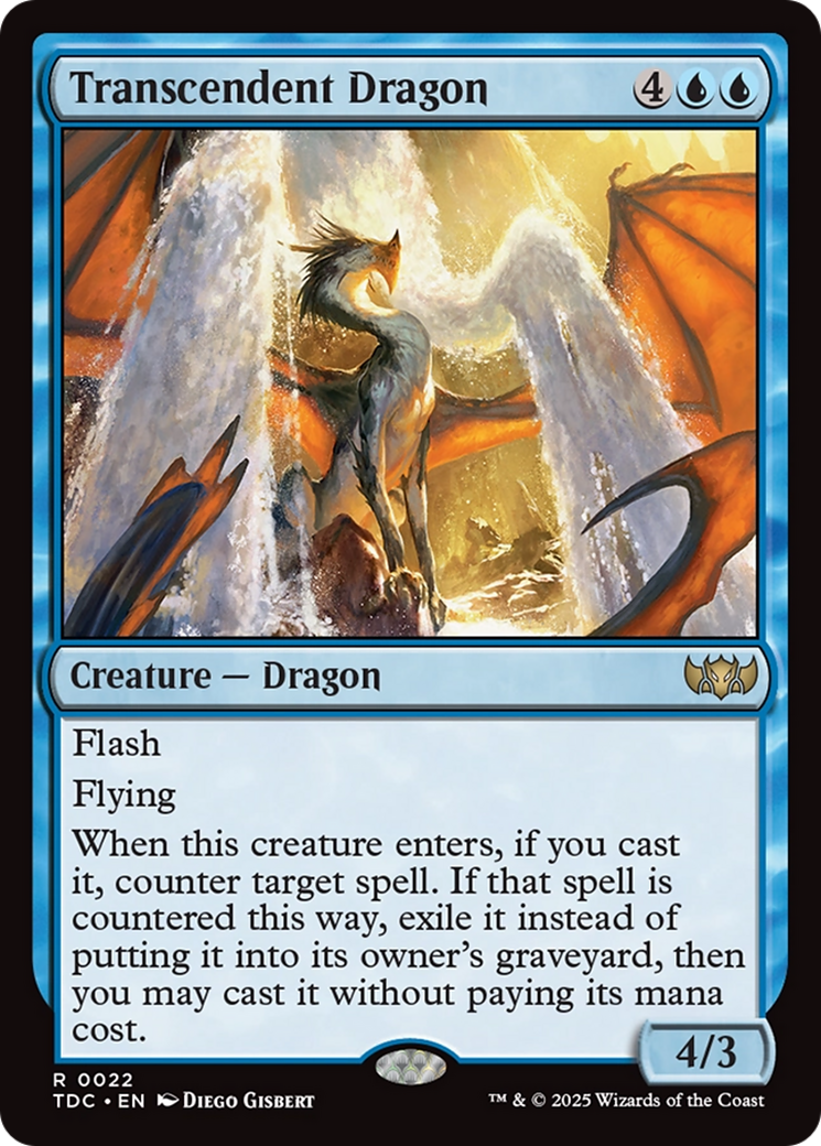 Transcendent Dragon [Tarkir: Dragonstorm Commander] | Rock City Comics