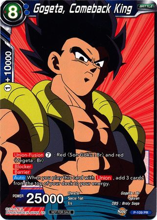 Gogeta, Comeback King (Broly Pack Vol. 3) (P-109) [Promotion Cards] | Rock City Comics