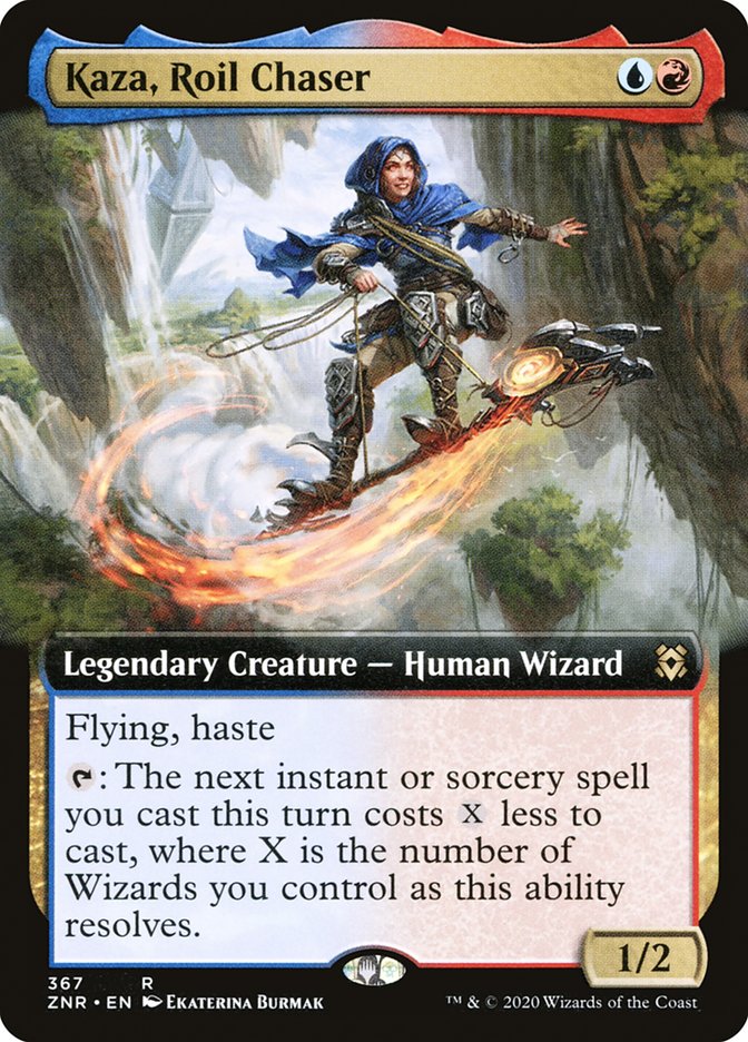 Kaza, Roil Chaser (Extended Art) [Zendikar Rising] | Rock City Comics