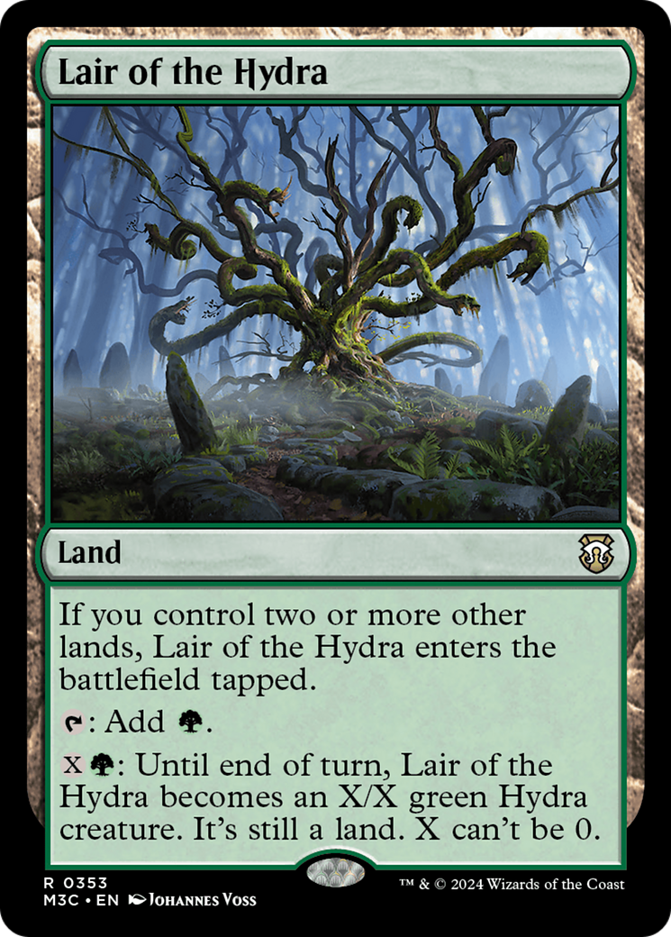 Lair of the Hydra (Ripple Foil) [Modern Horizons 3 Commander] | Rock City Comics