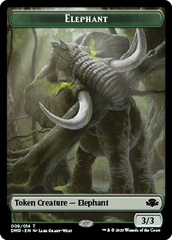 Elephant // Squirrel Double-Sided Token [Dominaria Remastered Tokens] | Rock City Comics