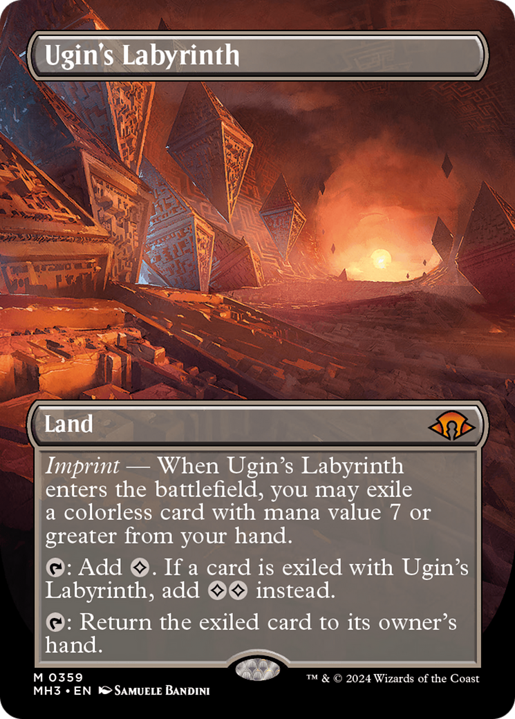 Ugin's Labyrinth (Borderless) [Modern Horizons 3] | Rock City Comics