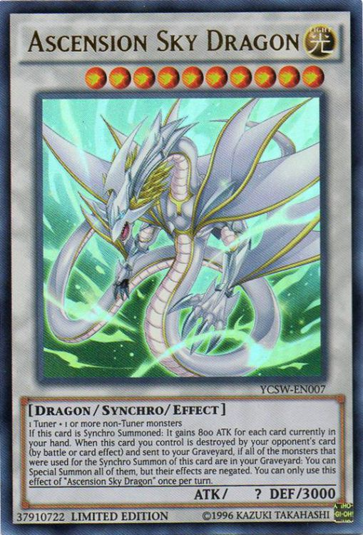 Ascension Sky Dragon [YCSW-EN007] Ultra Rare | Rock City Comics