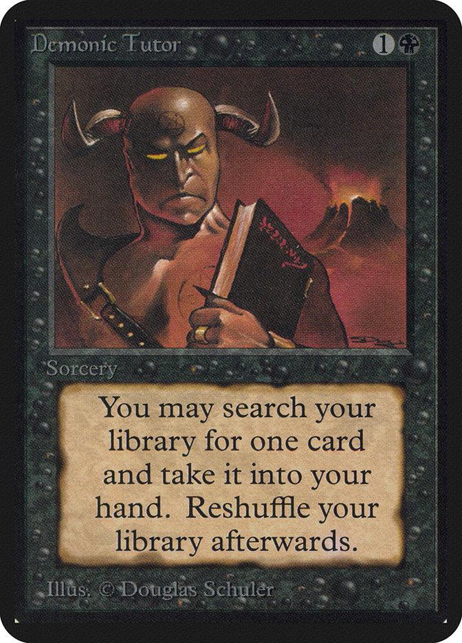 Demonic Tutor [Alpha Edition] | Rock City Comics