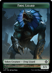 Frog Lizard // Merfolk (0003) Double-Sided Token [The Lost Caverns of Ixalan Commander Tokens] | Rock City Comics