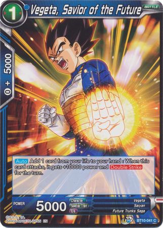 Vegeta, Savior of the Future (BT10-041) [Rise of the Unison Warrior 2nd Edition] | Rock City Comics