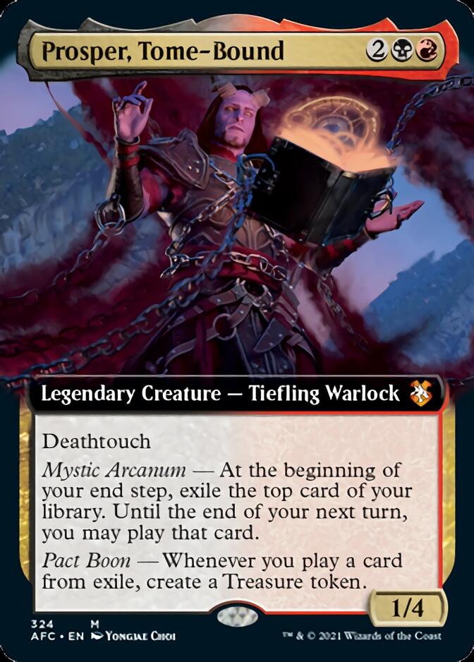 Prosper, Tome-Bound (Extended Art) [Dungeons & Dragons: Adventures in the Forgotten Realms Commander] | Rock City Comics