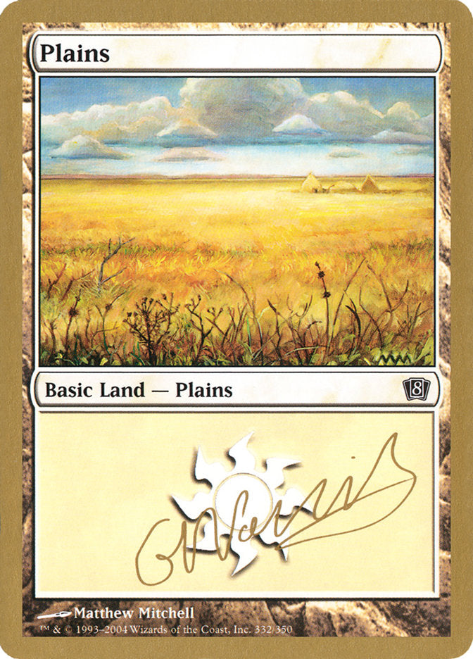 Plains (gn332) (Gabriel Nassif) [World Championship Decks 2004] | Rock City Comics