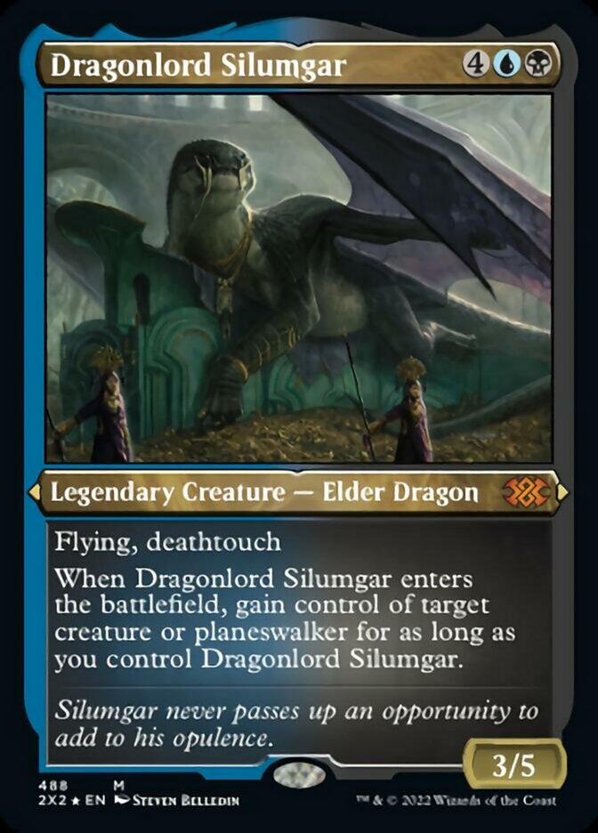 Dragonlord Silumgar (Foil Etched) [Double Masters 2022] | Rock City Comics