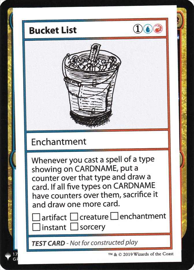 Bucket List [Mystery Booster Playtest Cards] | Rock City Comics