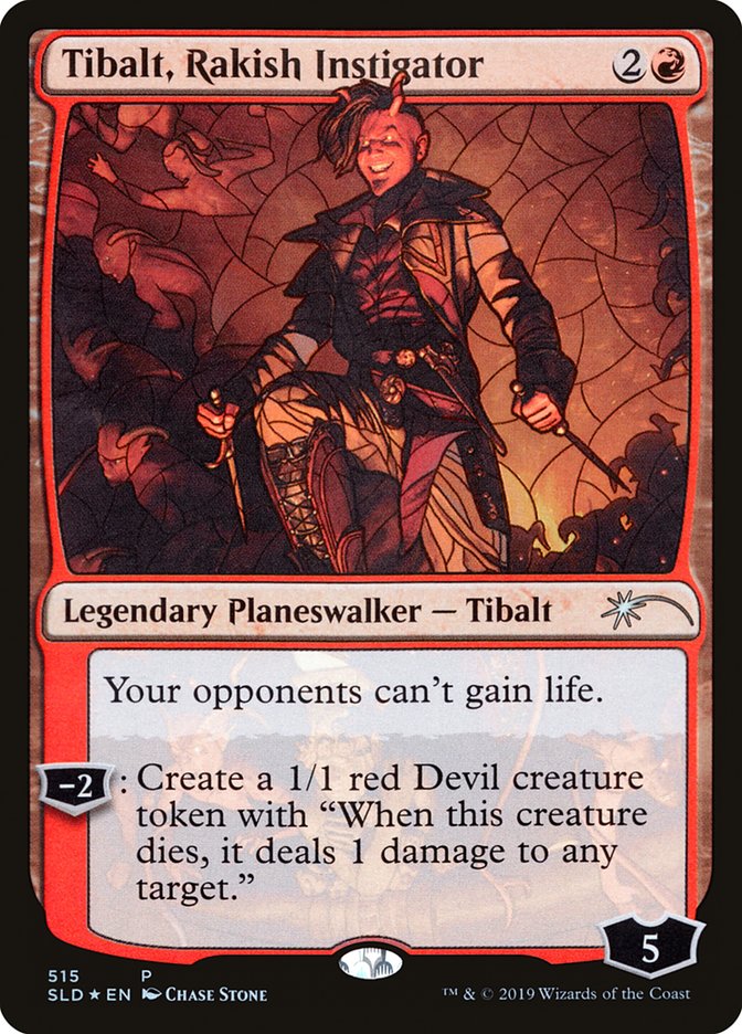 Tibalt, Rakish Instigator (Stained Glass) [Secret Lair Drop Promos] | Rock City Comics