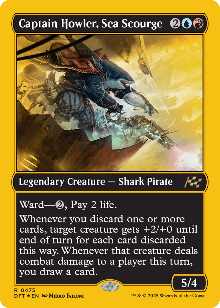 Captain Howler, Sea Scourge (First-Place Foil) [Aetherdrift] | Rock City Comics