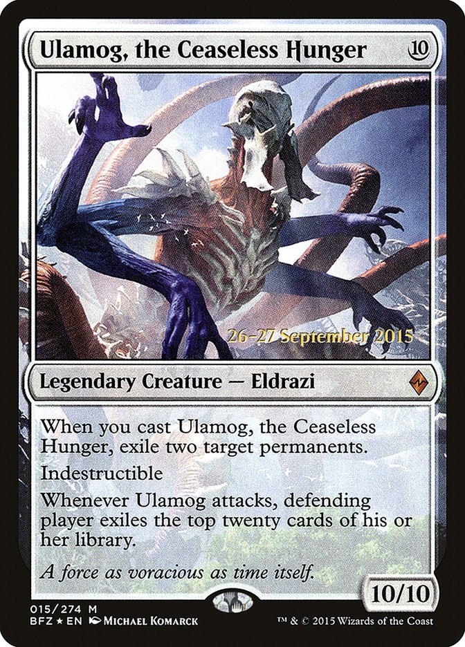 Ulamog, the Ceaseless Hunger [Battle for Zendikar Prerelease Promos] | Rock City Comics