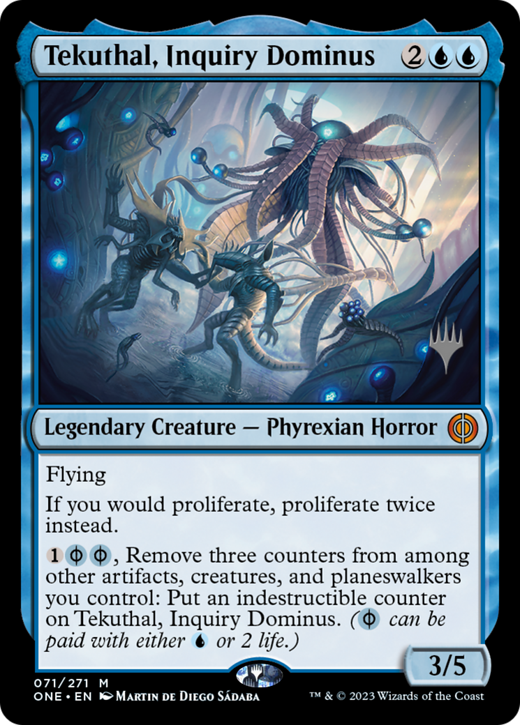 Tekuthal, Inquiry Dominus (Promo Pack) [Phyrexia: All Will Be One Promos] | Rock City Comics