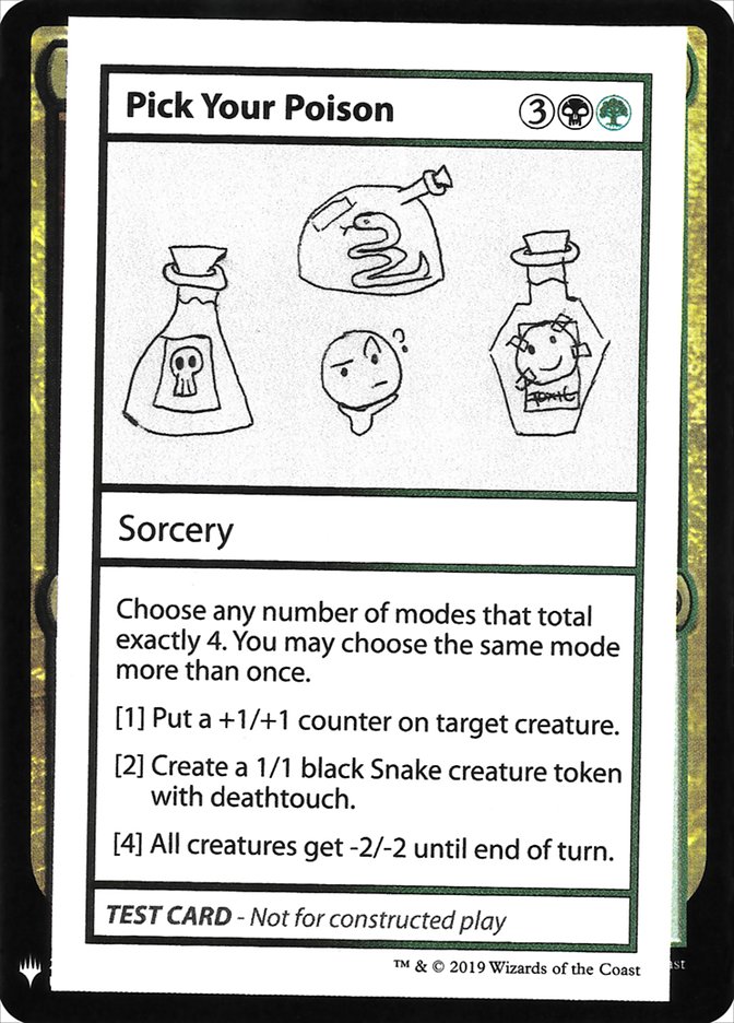 Pick Your Poison [Mystery Booster Playtest Cards] | Rock City Comics