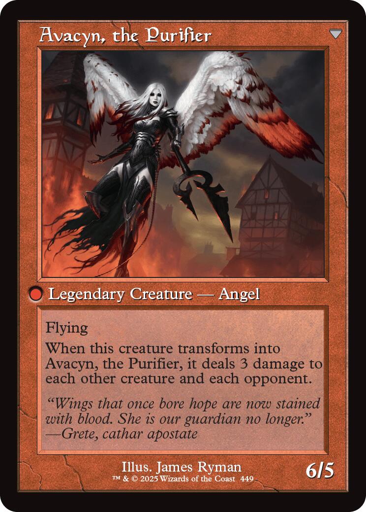 Archangel Avacyn // Avacyn, the Purifier (Retro Frame) [Innistrad Remastered] | Rock City Comics