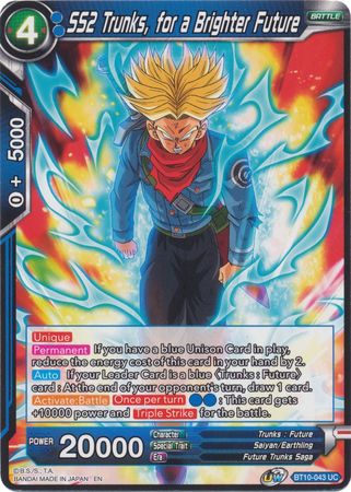 SS2 Trunks, for a Brighter Future (BT10-043) [Rise of the Unison Warrior 2nd Edition] | Rock City Comics