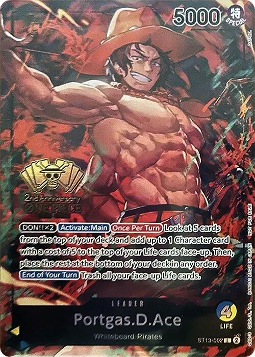 Portgas.D.Ace (2nd Anniversary Tournament) [One Piece Promotion Cards] | Rock City Comics