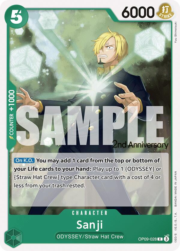 Sanji [Emperors in the New World: 2nd Anniversary Tournament Cards] | Rock City Comics
