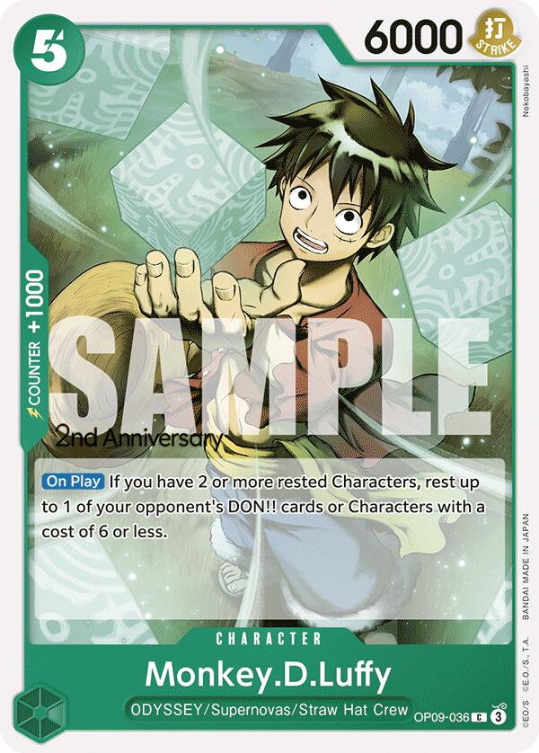 Monkey.D.Luffy [Emperors in the New World: 2nd Anniversary Tournament Cards] | Rock City Comics