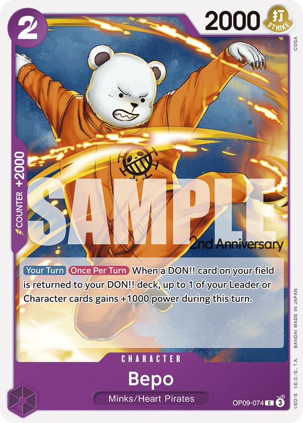 Bepo [Emperors in the New World: 2nd Anniversary Tournament Cards] | Rock City Comics