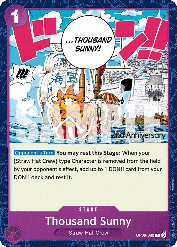 Thousand Sunny [Emperors in the New World: 2nd Anniversary Tournament Cards] | Rock City Comics