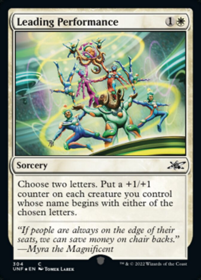 Leading Performance (Galaxy Foil) [Unfinity] | Rock City Comics