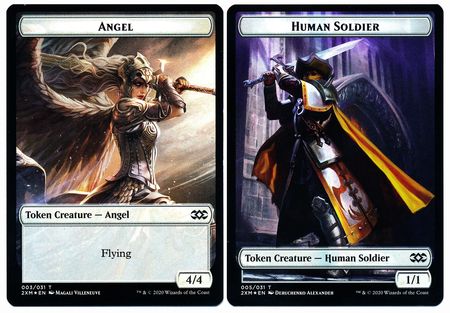 Angel // Human Soldier Double-Sided Token [Double Masters Tokens] | Rock City Comics