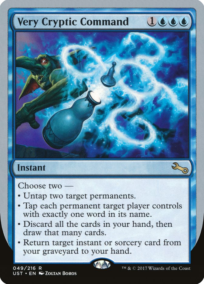 Very Cryptic Command (Untap) [Unstable] | Rock City Comics