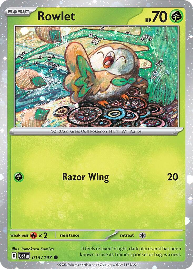 Rowlet (013/197) (Cosmos Holo) [Miscellaneous Cards] | Rock City Comics