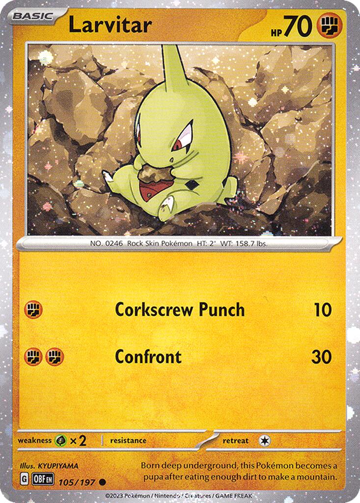 Larvitar (105/197) (Cosmos Holo) [Miscellaneous Cards] | Rock City Comics