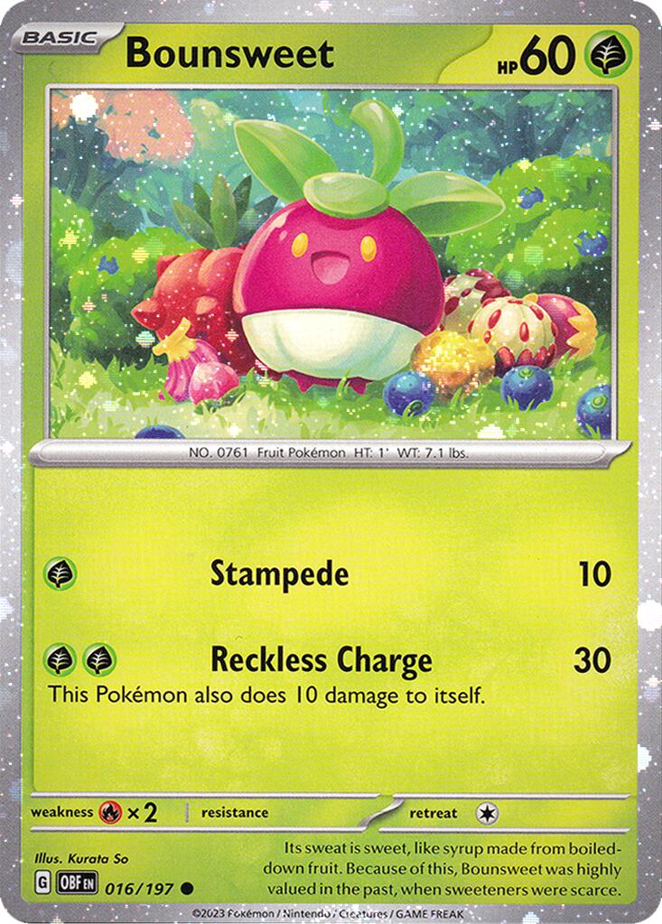 Bounsweet (016/197) (Cosmos Holo) [Miscellaneous Cards] | Rock City Comics