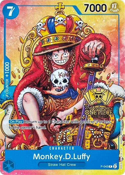 Monkey.D.Luffy (2nd Anniversary Stamped Promo) [One Piece Promotion Cards] | Rock City Comics