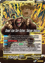 Son Gohan // Great Ape Son Gohan, Saiyan Impulse (BT15-091) [Saiyan Showdown] | Rock City Comics