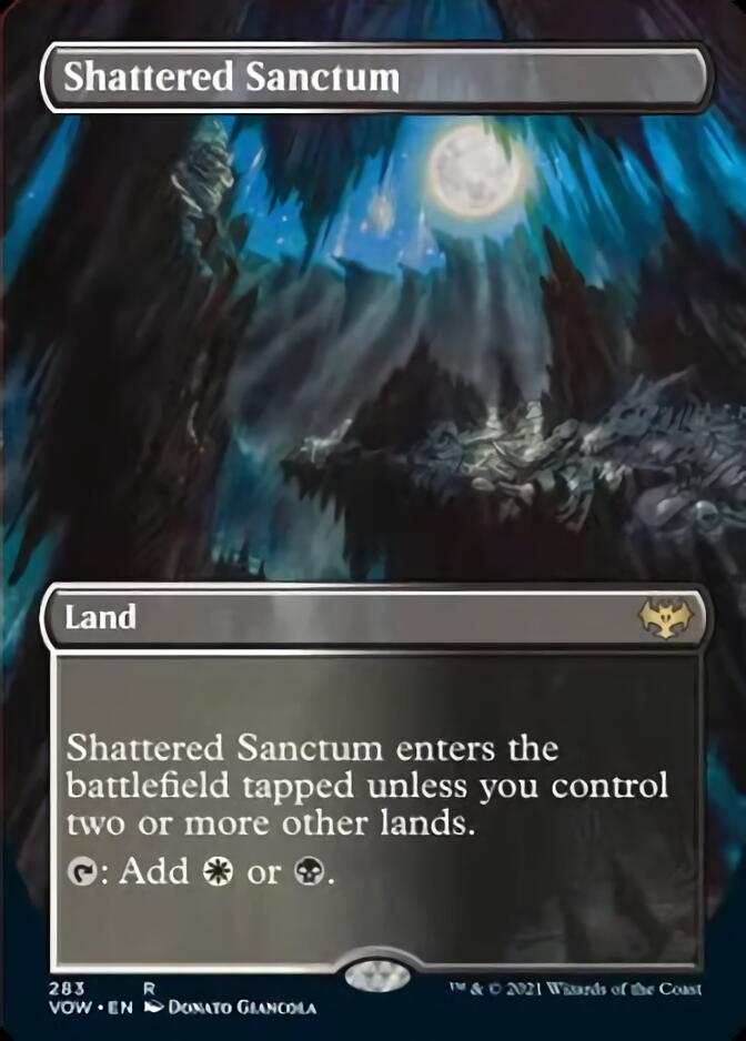 Shattered Sanctum (Borderless Alternate Art) [Innistrad: Crimson Vow] | Rock City Comics