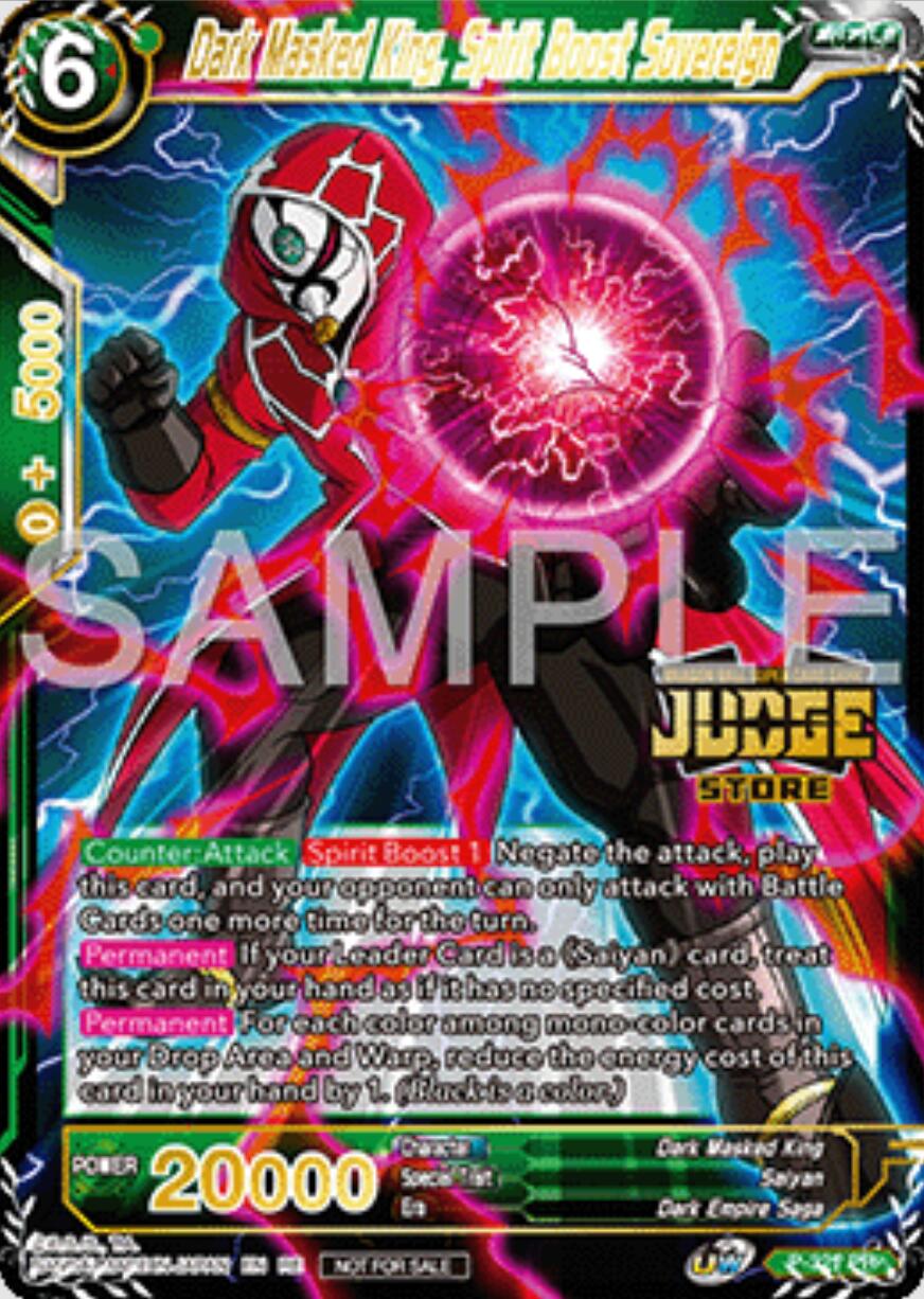 Dark Masked King, Spirit Boost Sovereign (Judge Pack Vol.16) (Store) (P-321) [Judge Promotion Cards] | Rock City Comics