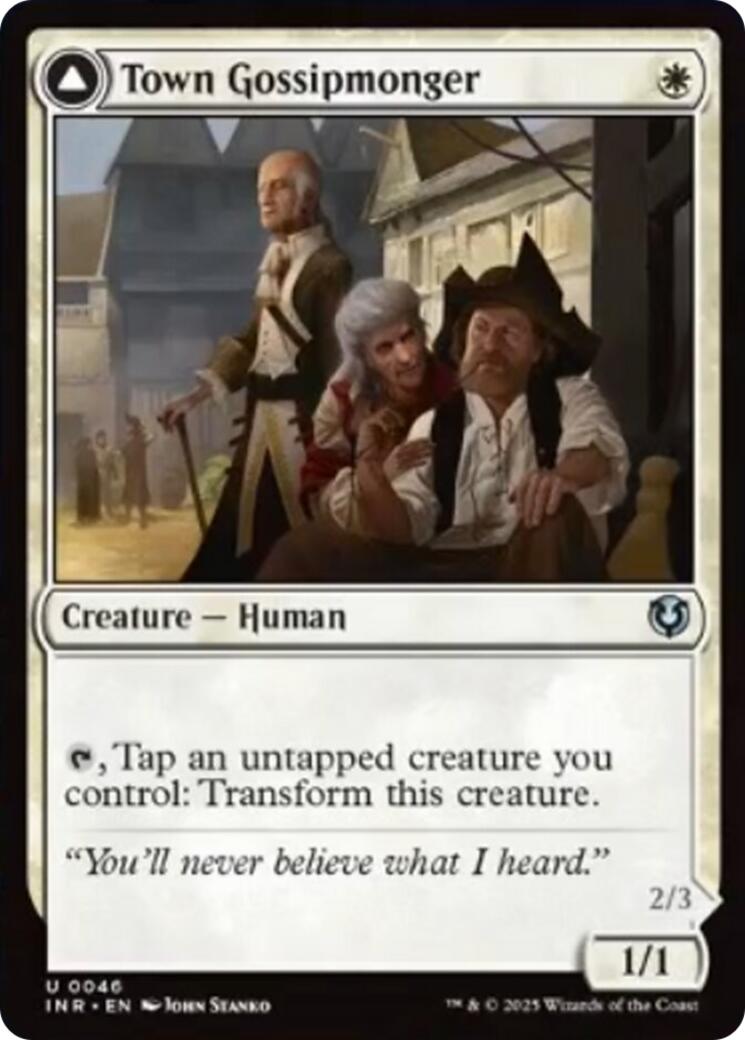 Town Gossipmonger // Incited Rabble [Innistrad Remastered] | Rock City Comics
