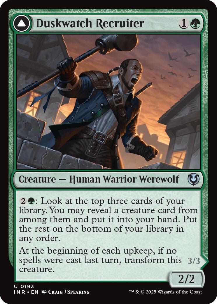 Duskwatch Recruiter // Krallenhorde Howler [Innistrad Remastered] | Rock City Comics