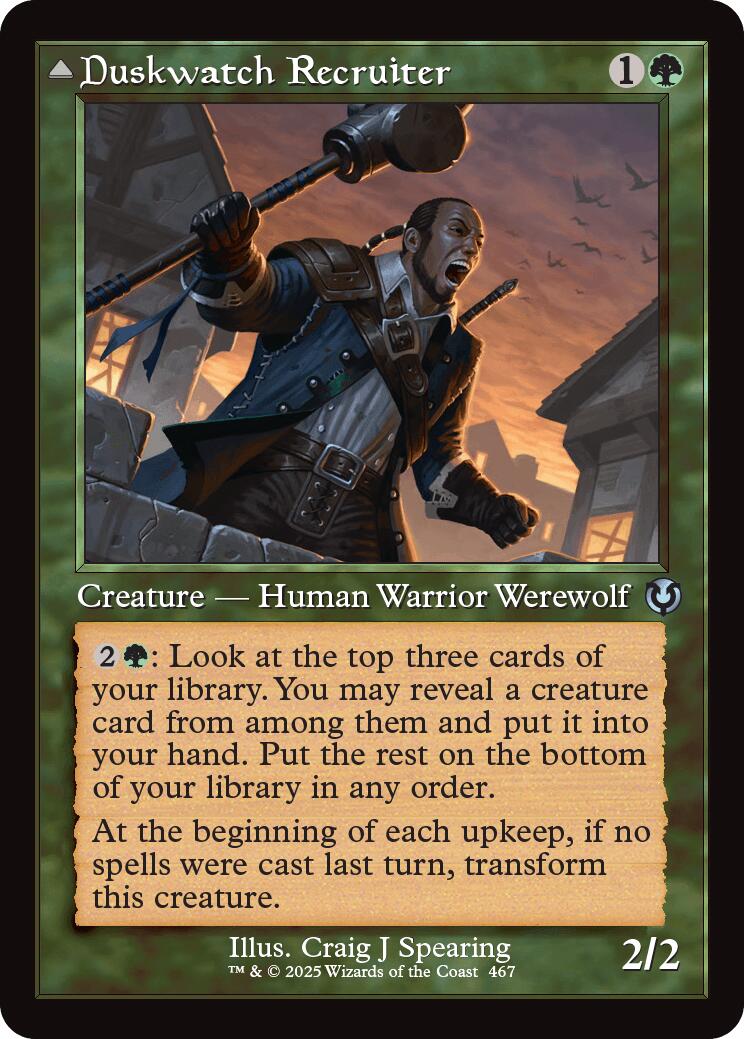 Duskwatch Recruiter // Krallenhorde Howler (Retro Frame) [Innistrad Remastered] | Rock City Comics