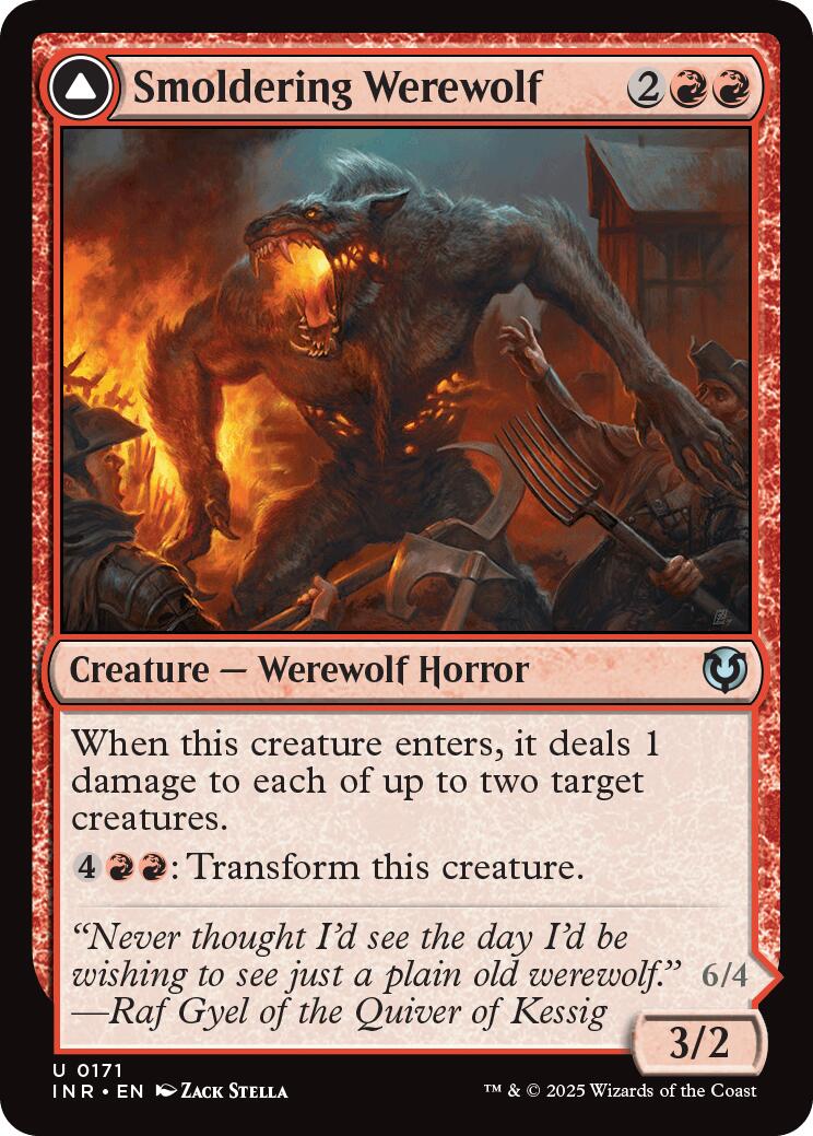 Smoldering Werewolf // Erupting Dreadwolf [Innistrad Remastered] | Rock City Comics