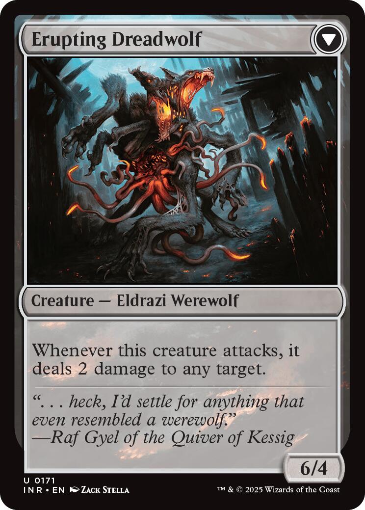Smoldering Werewolf // Erupting Dreadwolf [Innistrad Remastered] | Rock City Comics