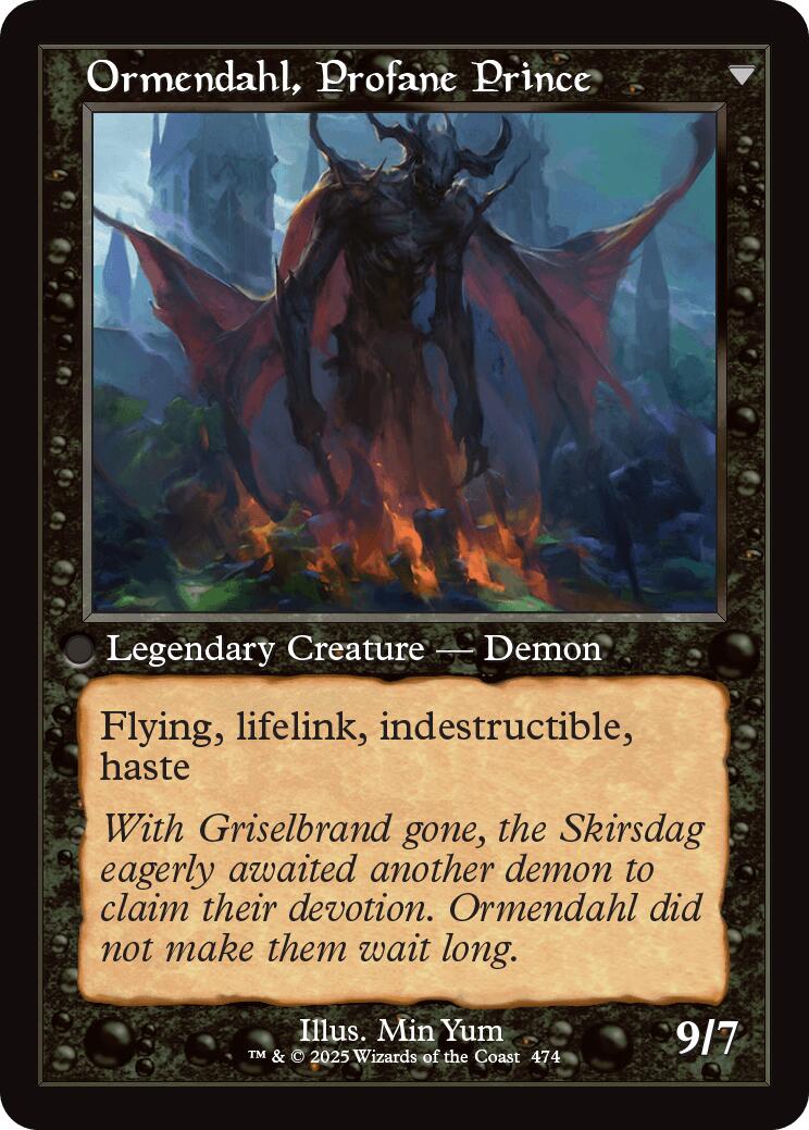 Westvale Abbey // Ormendahl, Profane Prince (Retro Frame) [Innistrad Remastered] | Rock City Comics