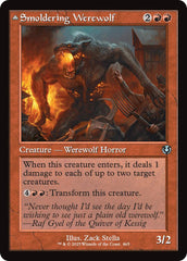 Smoldering Werewolf // Erupting Dreadwolf (Retro Frame) [Innistrad Remastered] | Rock City Comics