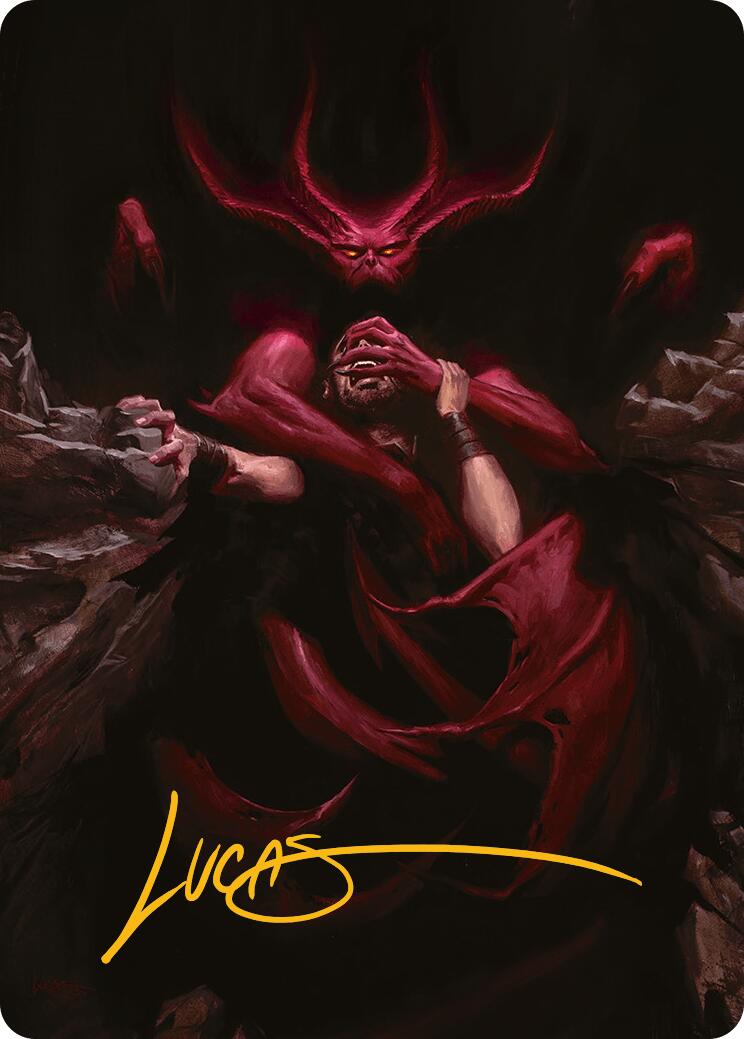 Infernal Grasp Art Card (Gold-Stamped Signature) [Innistrad Remastered Art Series] | Rock City Comics