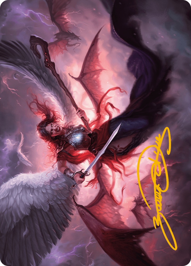 Kaalia of the Vast Art Card (Gold-Stamped Signature) [Modern Horizons 3 Art Series] | Rock City Comics