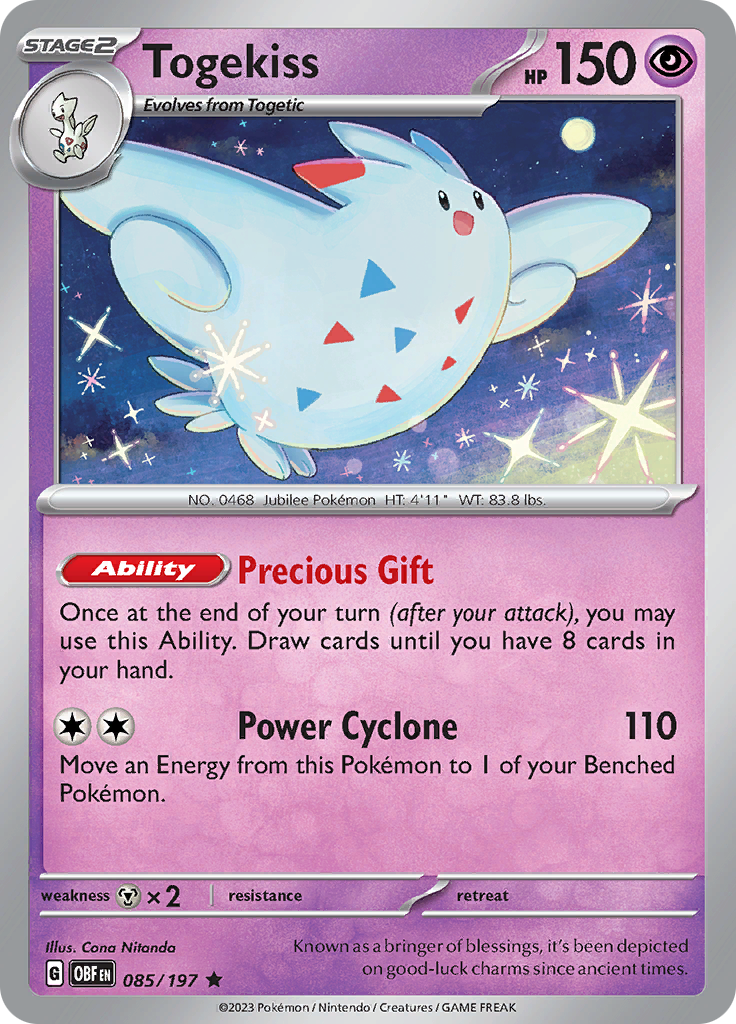 Togekiss (085/197) [Scarlet & Violet: Obsidian Flames] | Rock City Comics