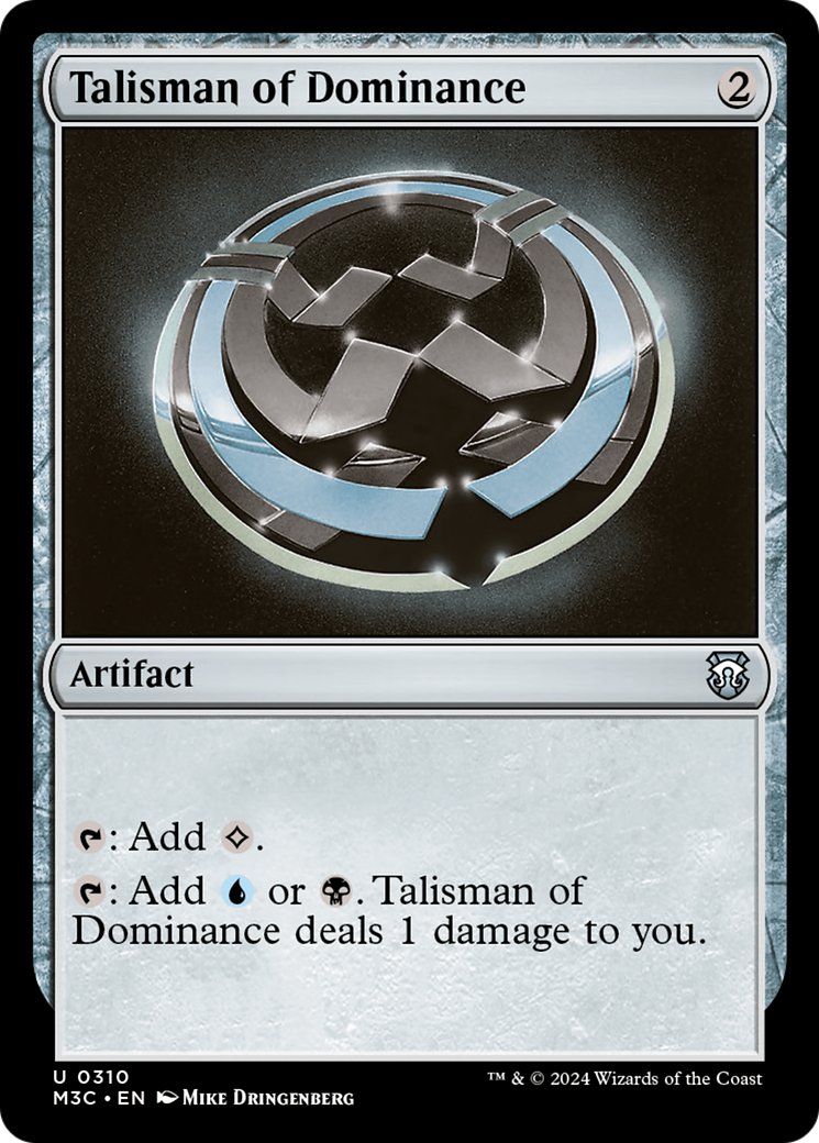 Talisman of Dominance (Ripple Foil) [Modern Horizons 3 Commander] | Rock City Comics